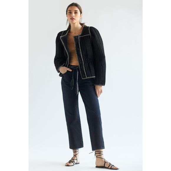 Anthropologie Quilted Puff-Sleeve Jacket - Size Large- New - Picture 2 of 5